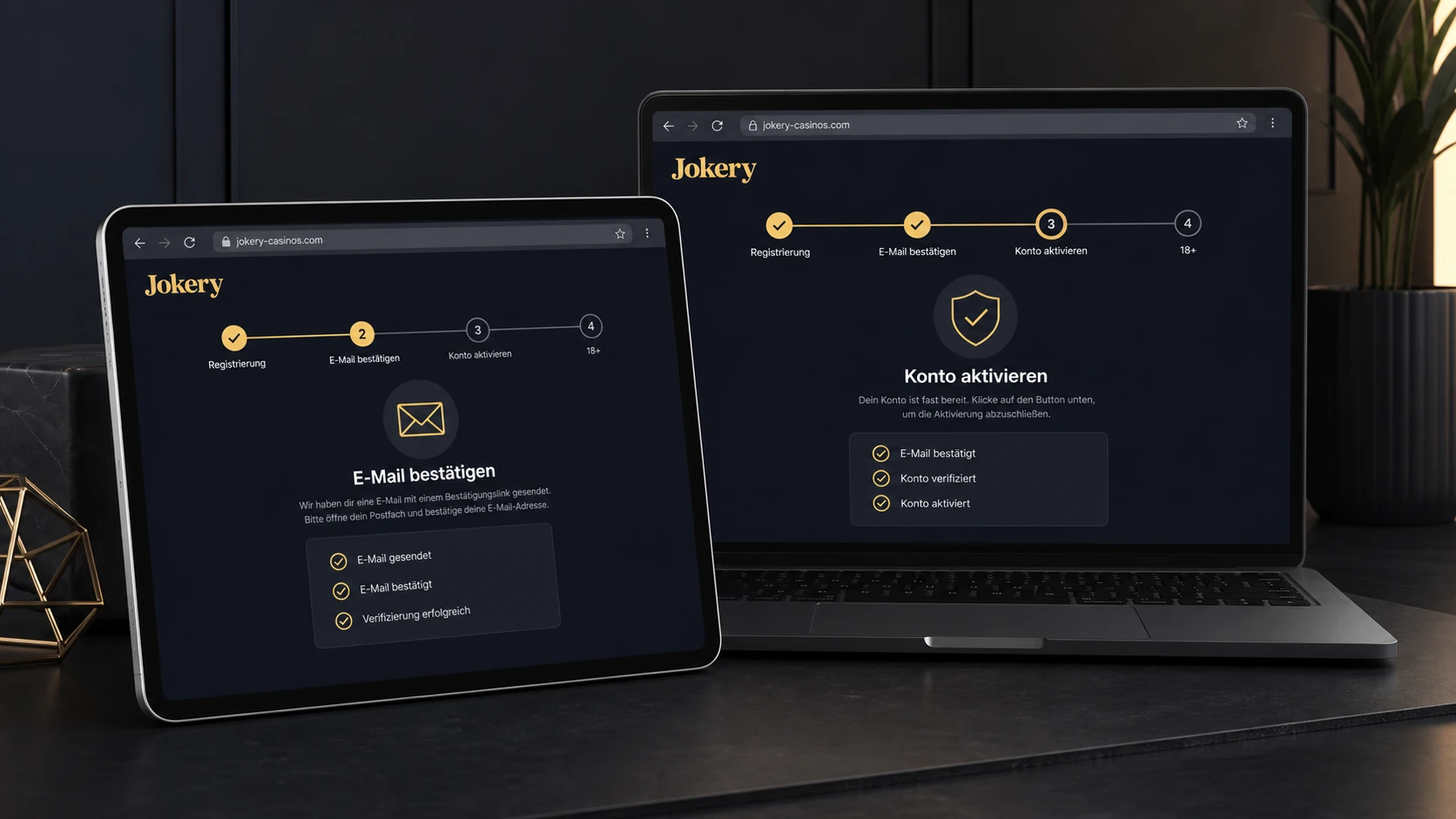 Jokery Casino Registrierung vor dem Login