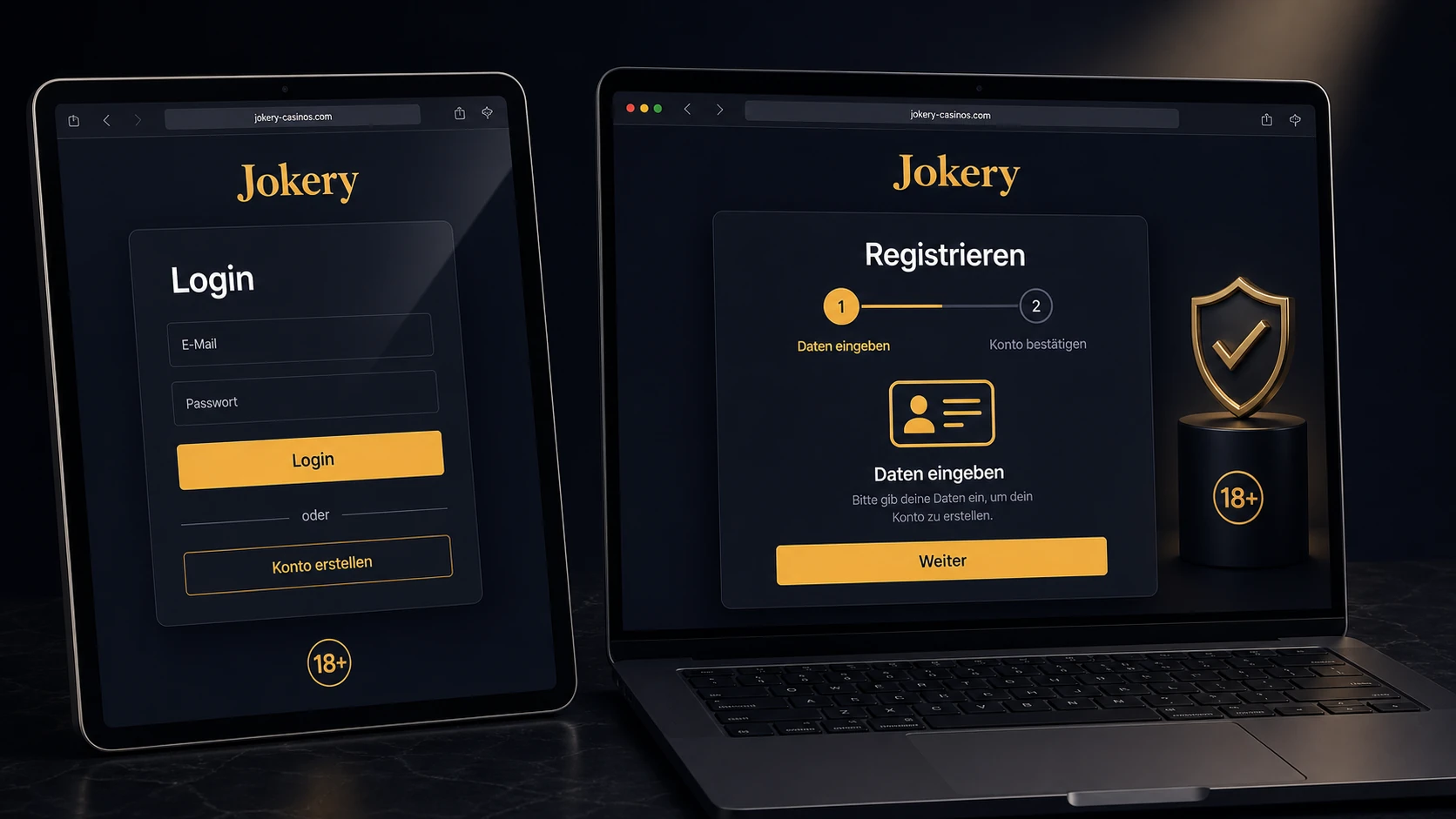 Jokery Casino Login und Registrierung